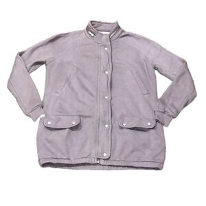 Wilfred Free Moto Jacket Size Large Dusty Pastel Purple Lavender